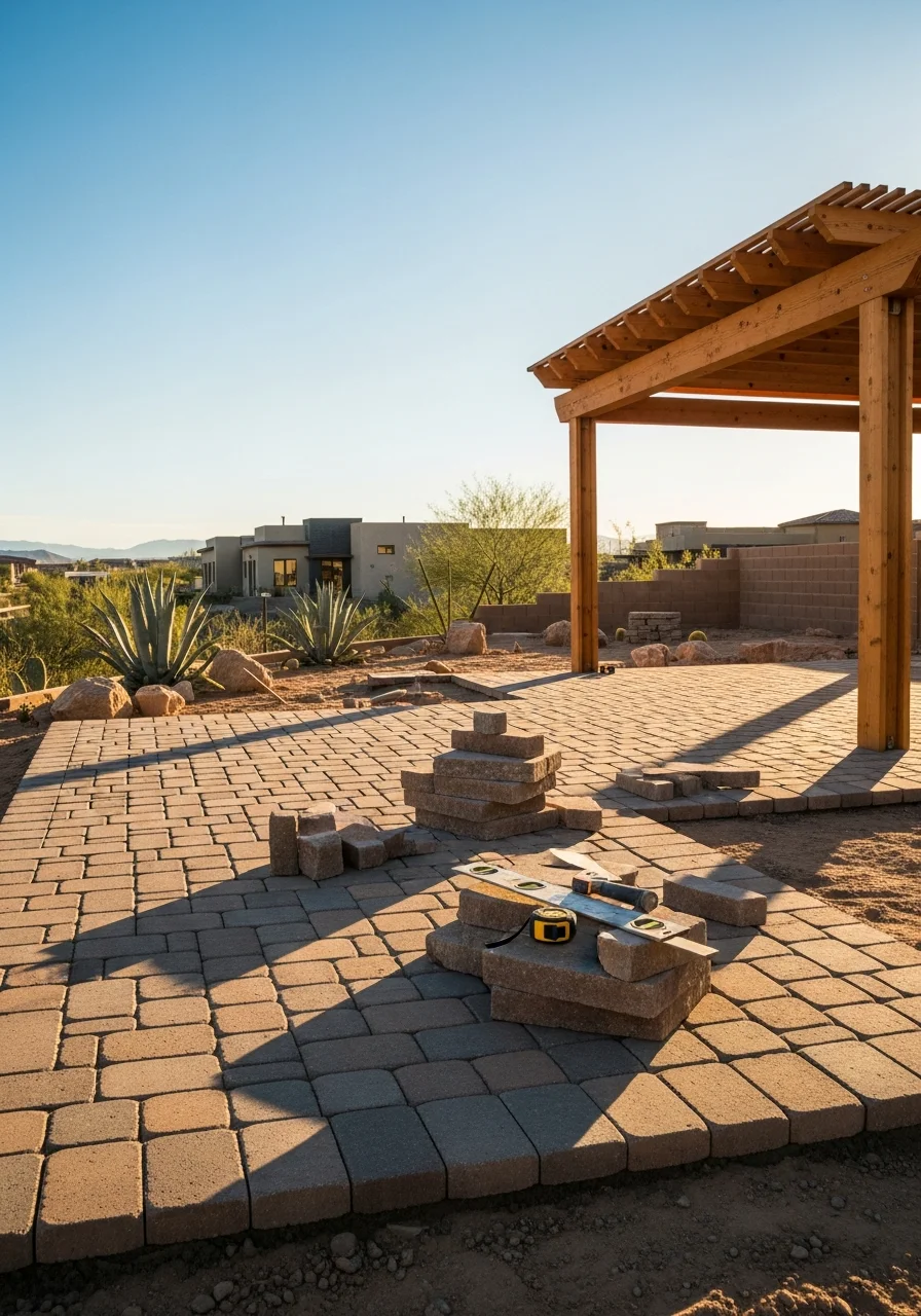 Team member in Clark County setting with varied property types visible in background.