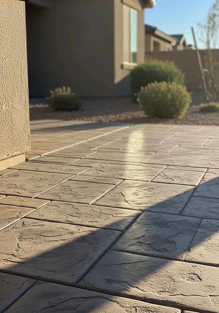 Close-up of skilled work being completed on a North Las Vegas home exterior.